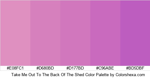 Take Me Out To The Back Of The Shed Color Colors Logo