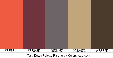 Talk Down Palette Colors Logo