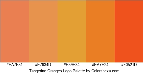 Tangerine Oranges Logo Colors Logo