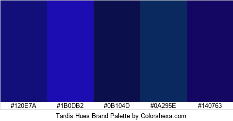 Tardis Hues Brand Colors Logo