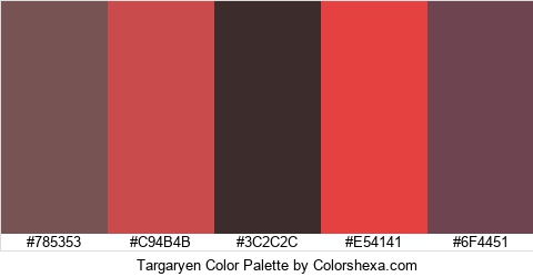 Targaryen Color Colors Logo