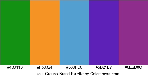 Task Groups Brand Colors Logo