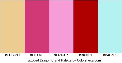 Tattooed Dragon Brand Colors Logo