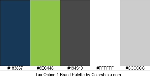 Tax Option 1 Brand Colors Logo