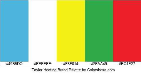 Taylor Heating Brand Colors Logo