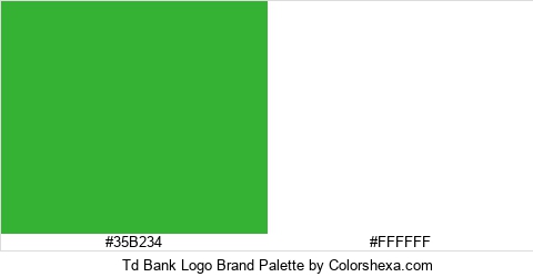 Td Bank Logo Brand Colors Logo
