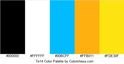 Te14 Color Colors Logo