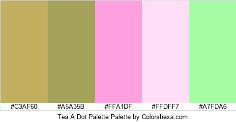 Tea A Dot Palette Colors Logo
