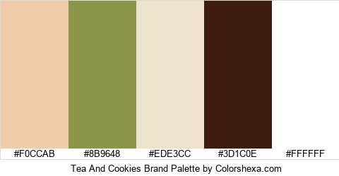 Tea And Cookies Brand Colors Logo
