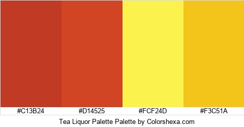 Tea Liquor Palette Colors Logo