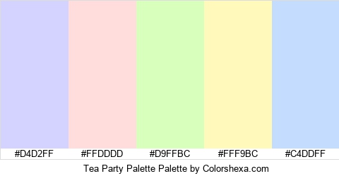 Tea Party Palette Colors Logo