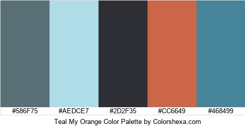 Teal My Orange Color Colors Logo