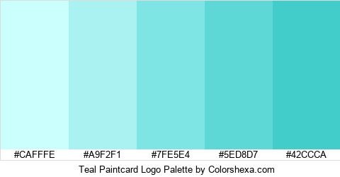 Teal Paintcard Logo Colors Logo