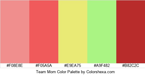 Team Mom Color Colors Logo