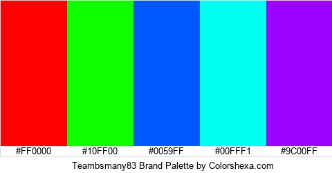Teambsmany83 Brand Colors Logo