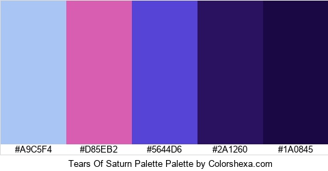 Tears Of Saturn Palette Colors Logo