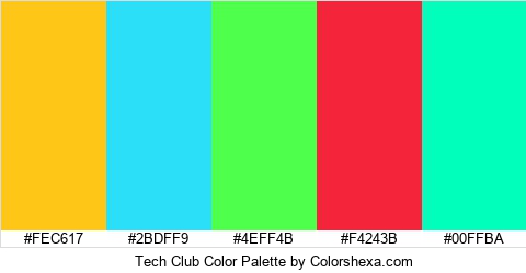 Tech Club Color Colors Logo