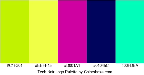 Tech Noir Logo Colors Logo