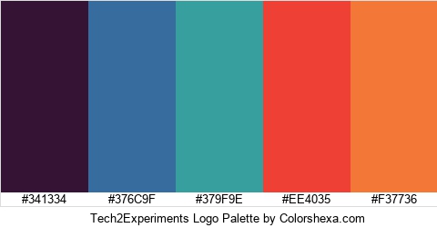 Tech2Experiments Logo Colors Logo