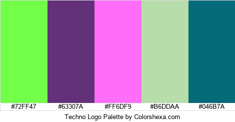 Techno Logo Colors Logo