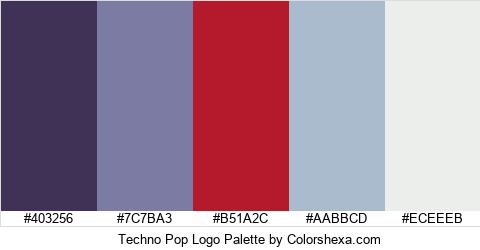 Techno Pop Logo Colors Logo