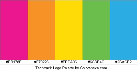 Techtrack Logo Colors Logo