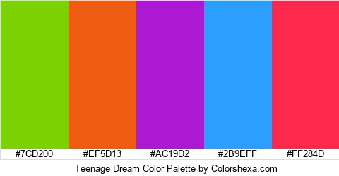 Teenage Dream Color Colors Logo