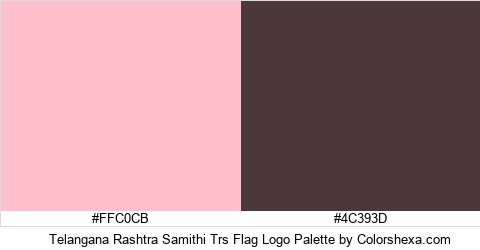 Telangana Rashtra Samithi Trs Flag Logo Colors Logo