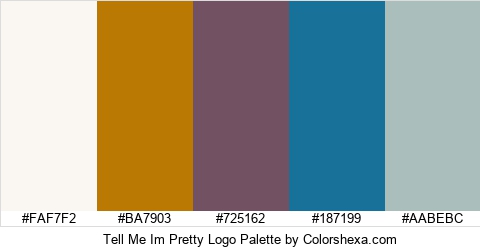 Tell Me Im Pretty Logo Colors Logo