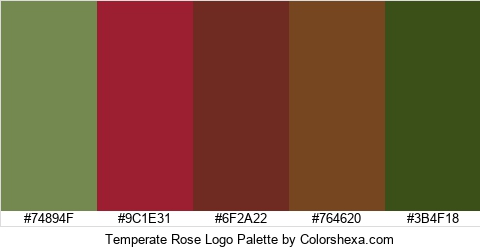 Temperate Rose Logo Colors Logo