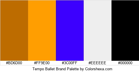 Tempo Ballet Brand Colors Logo