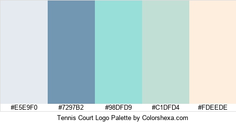 Tennis Court Logo Colors Logo