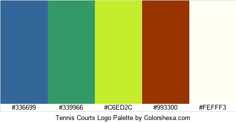 Tennis Courts Logo Colors Logo
