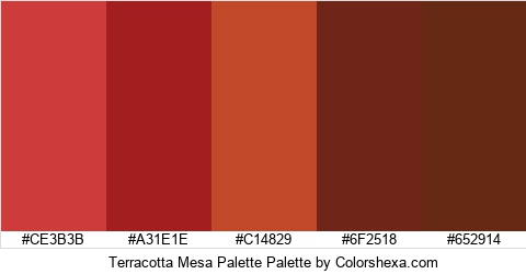 Terracotta Mesa Palette Colors Logo