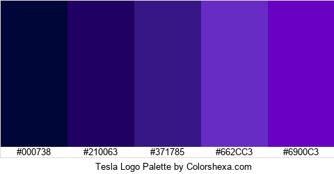 Tesla Logo Colors Logo