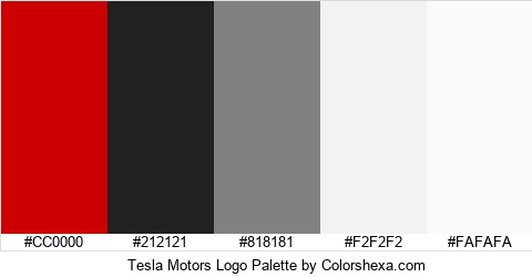Tesla Motors Logo Colors Logo