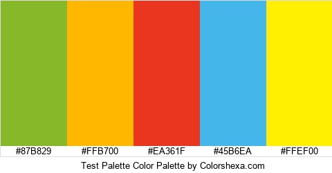 Test Palette Color Colors Logo