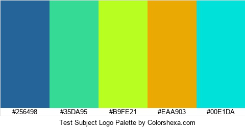 Test Subject Logo Colors Logo