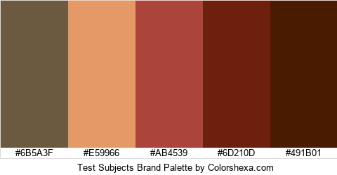 Test Subjects Brand Colors Logo