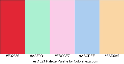 Test1323 Palette Colors Logo
