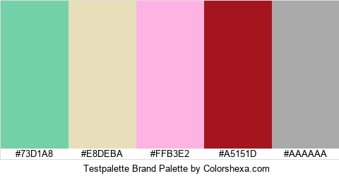 Testpalette Brand Colors Logo