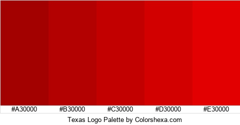 Texas Logo Colors Logo