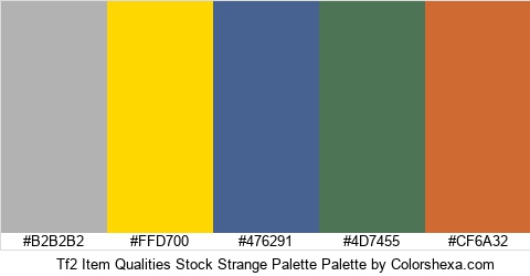 Tf2 Item Qualities Stock Strange Palette Colors Logo