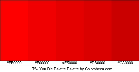 Tfw You Die Palette Colors Logo