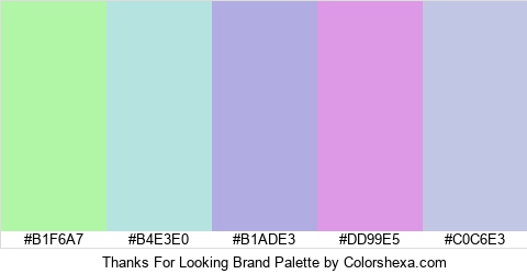 Thanks For Looking Brand Colors Logo