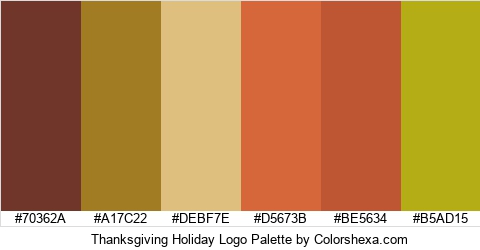 Thanksgiving Holiday Logo Colors Logo