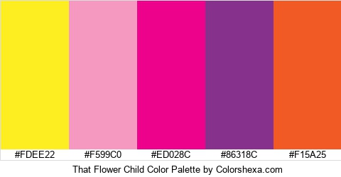 That Flower Child Color Colors Logo