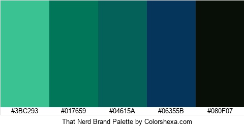 That Nerd Brand Colors Logo
