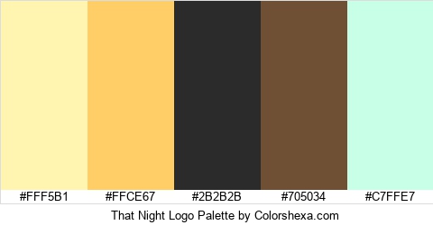 That Night Logo Colors Logo