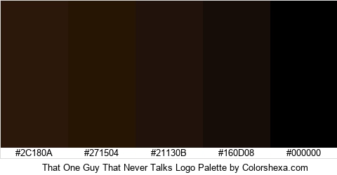 That One Guy That Never Talks Logo Colors Logo